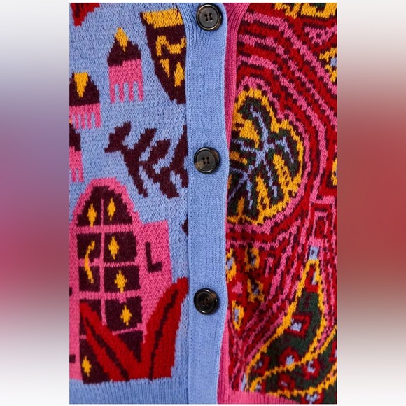 FARM RIO Mixed Printed Button Down Cardigan - Picture 7 of 7